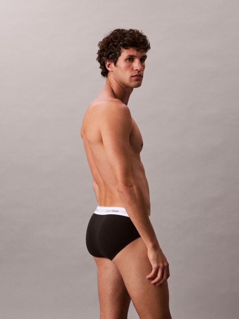 Negru Set 3 Slipuri – Icon Cotton Stretch  Barbati