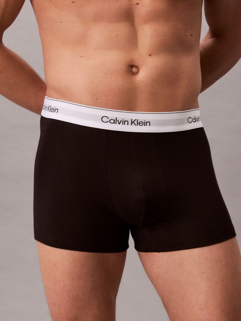 Negru Set 3 Boxeri Scurti - Icon Cotton Stretch  Barbati
