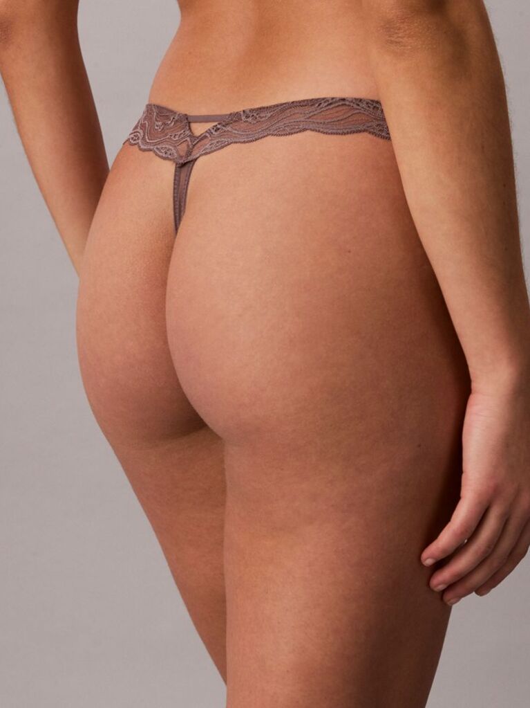 Brown Sensual Lace Thong  Women