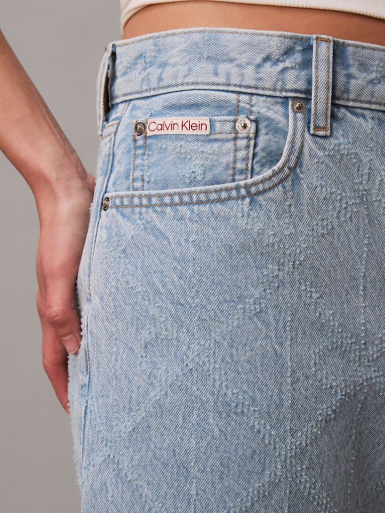 Denim Needle-Punch Denim Shorts  Women