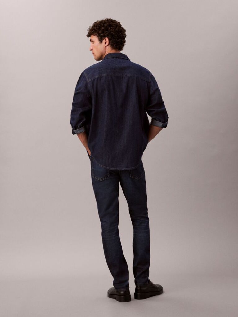 Denim Blugi Cu Croiala Slim  Barbati
