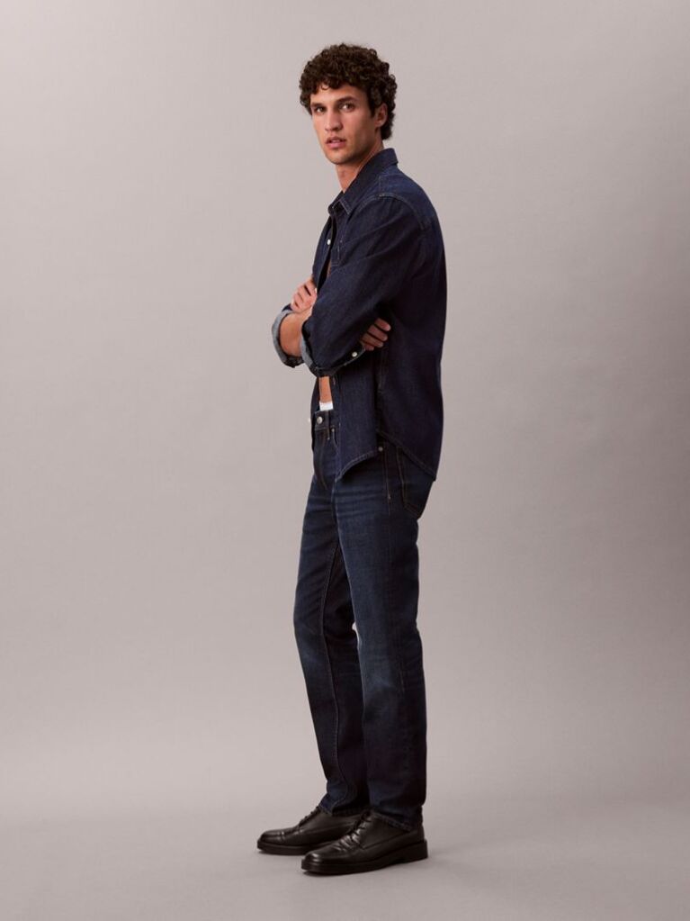 Denim Blugi Cu Croiala Slim  Barbati