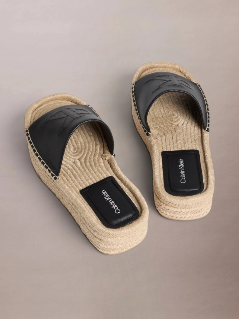Negru Ebeth - Papuci Tip Espadrille Cu Platforma  Femei