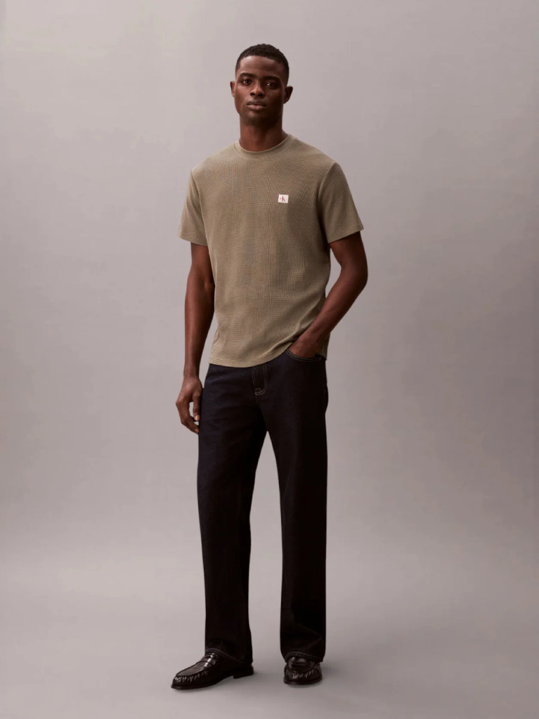 Green Classic Waffle T-shirt  Men