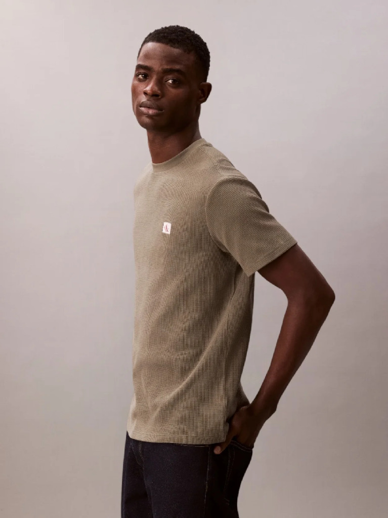 Green Classic Waffle T-shirt  Men