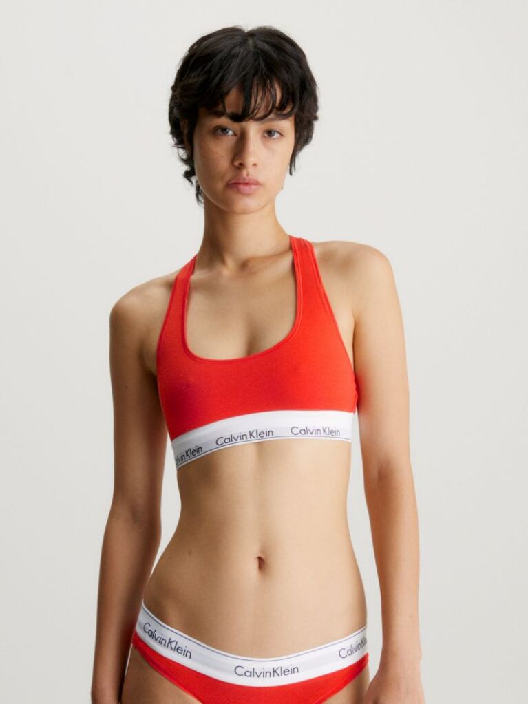 Portocaliu Bralette - Icon Cotton Modal  Femei