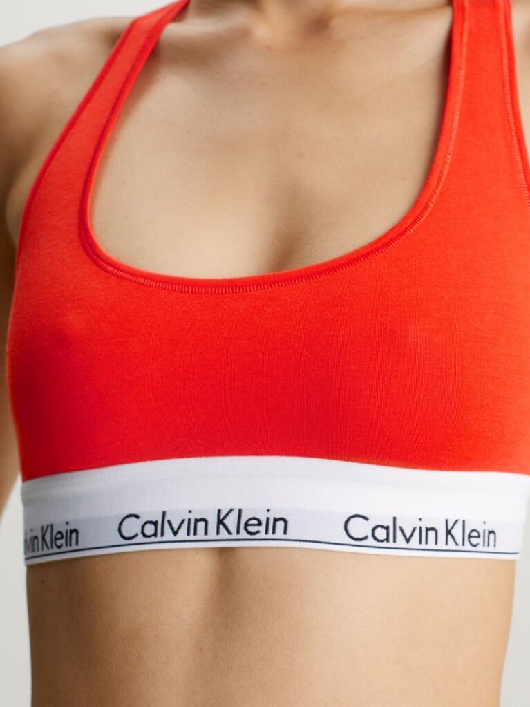 Portocaliu Bralette - Icon Cotton Modal  Femei