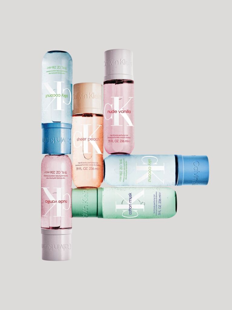 Multi Unisex CK Sheer Peach Hair & Body Perfume Mist  Femei