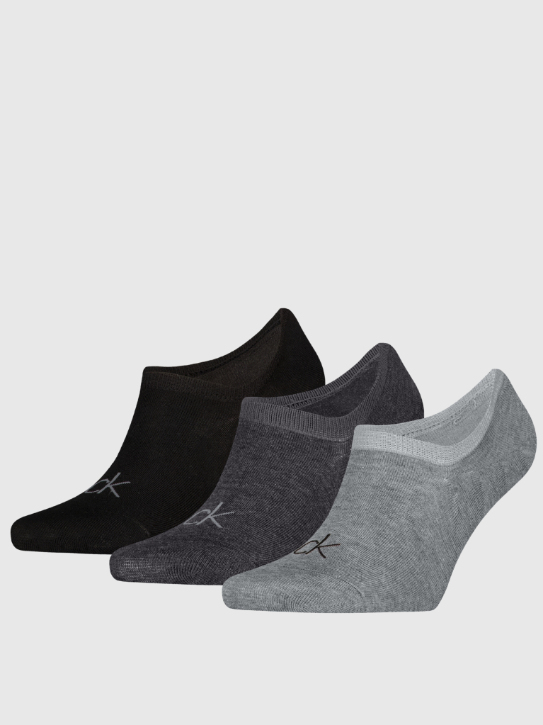 Gri Set 3 Perechi Sosete Invizibile Footie  Barbati