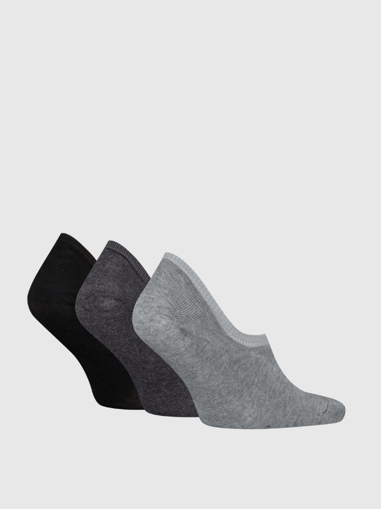 Gri Set 3 Perechi Sosete Invizibile Footie  Barbati
