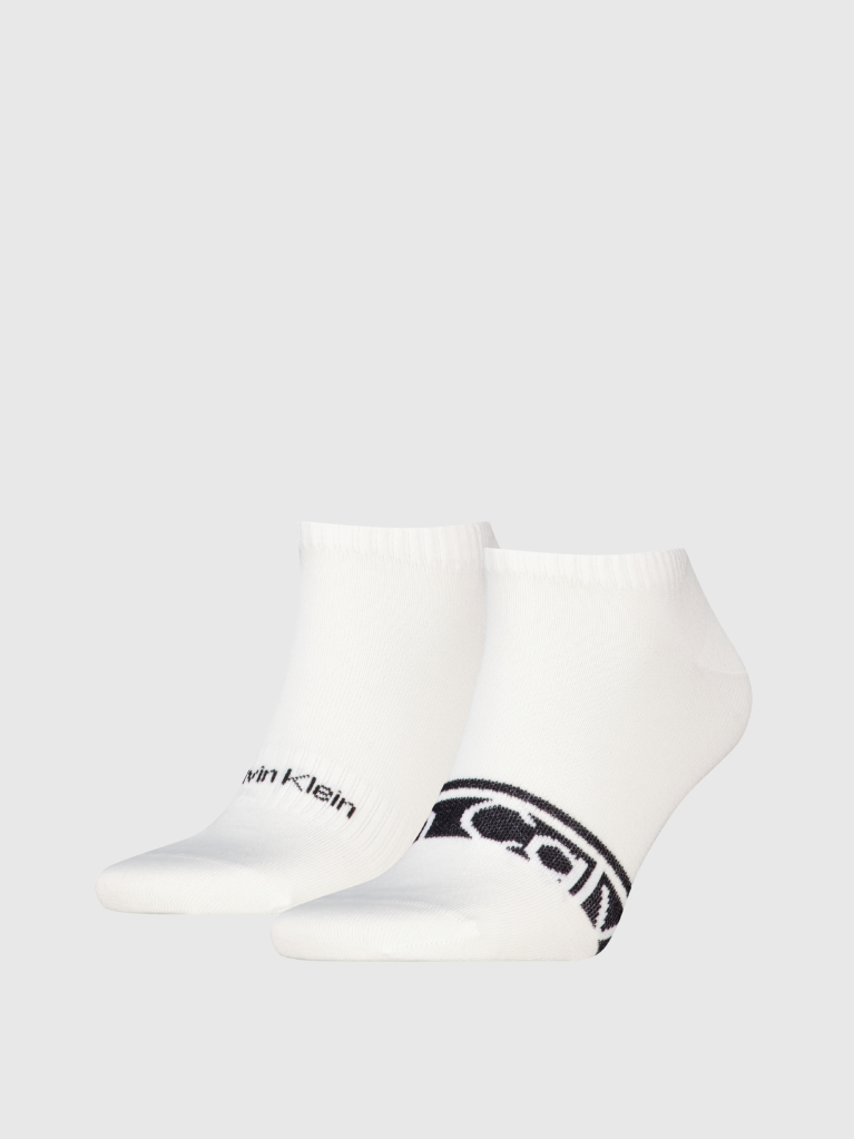 Alb Set 2 Perechi Sosete Scurte Sport  Barbati