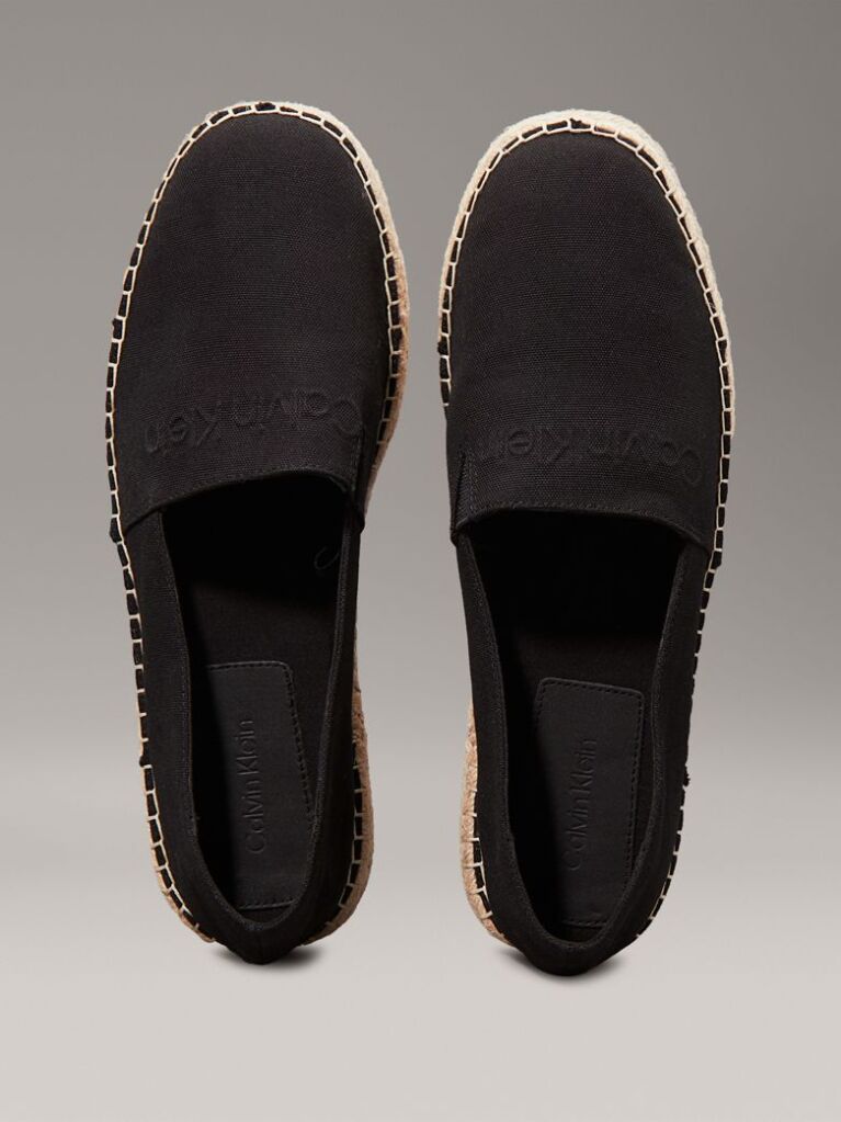 Negru Espadrile Din Panza  Barbati