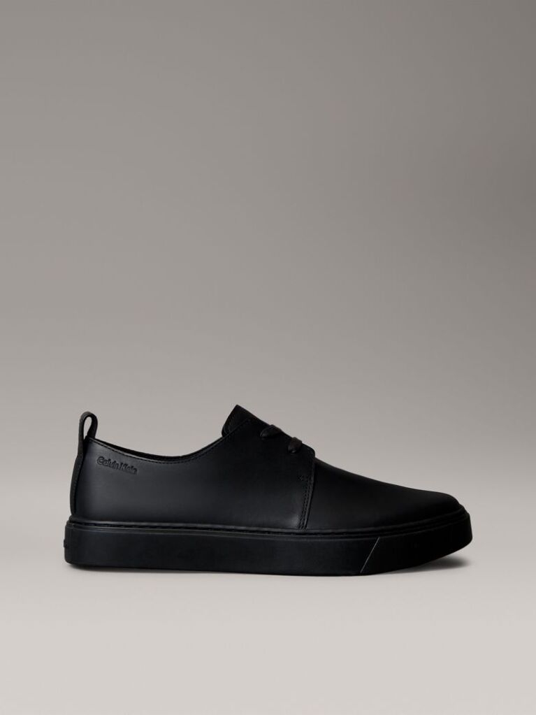Negru Pantofi Derby Hibrizi Din Piele  Barbati