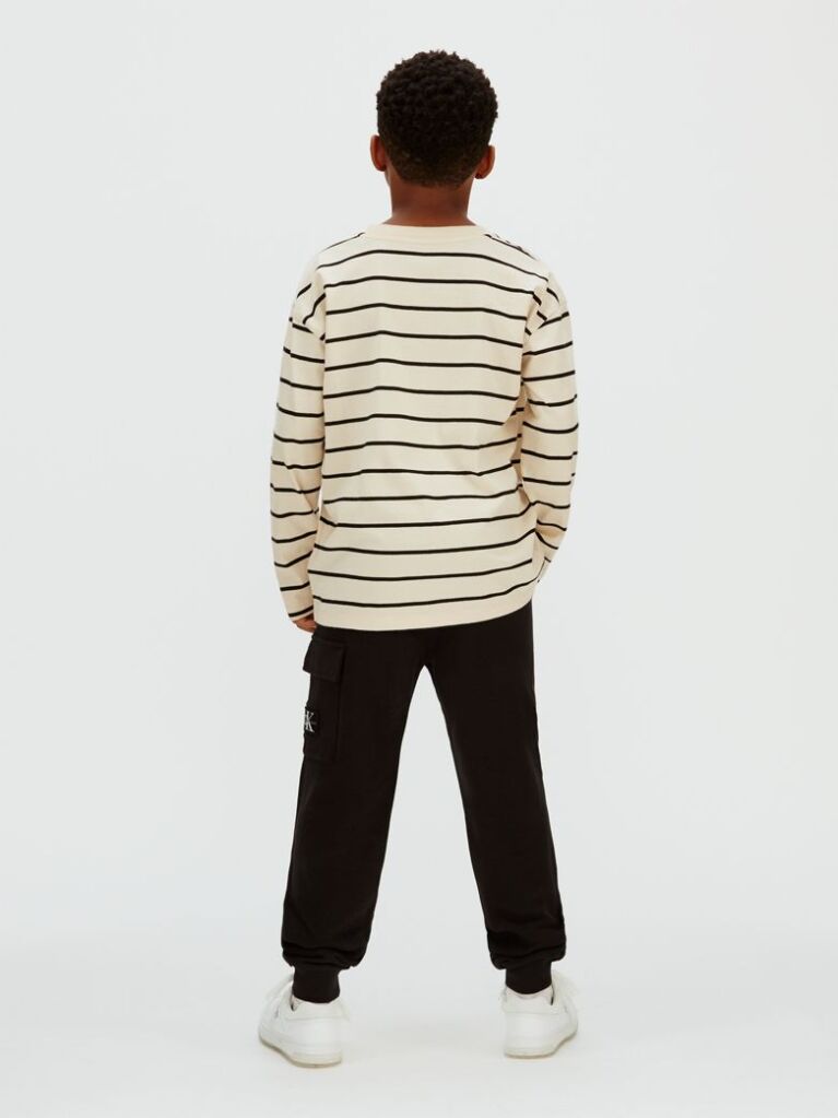 Negru Pantaloni Jogger Cargo Cu Croiala Lejera  Baieti