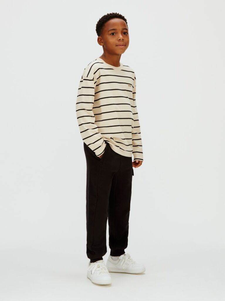 Negru Pantaloni Jogger Cargo Cu Croiala Lejera  Baieti