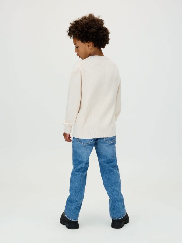Denim Blugi Drepti Cu Talie Medie   Baieti