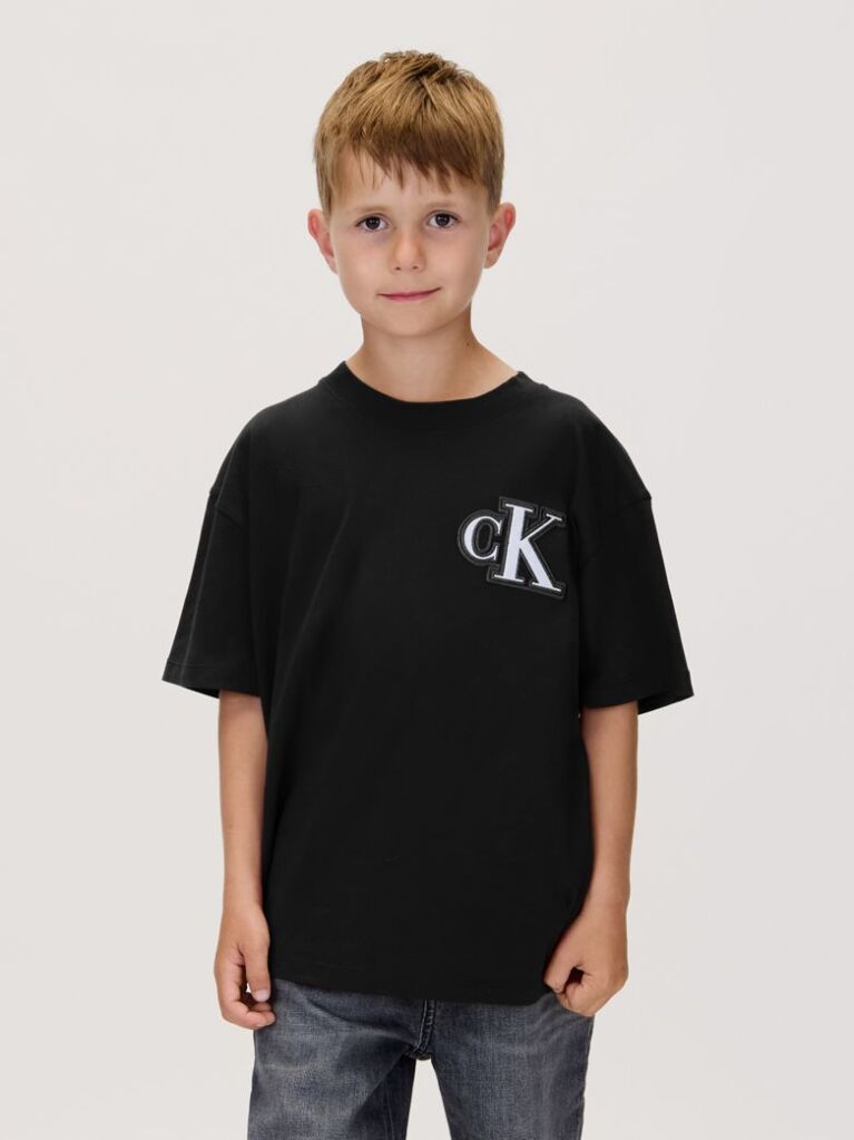 Negru Tricou Cu Logo  Baieti