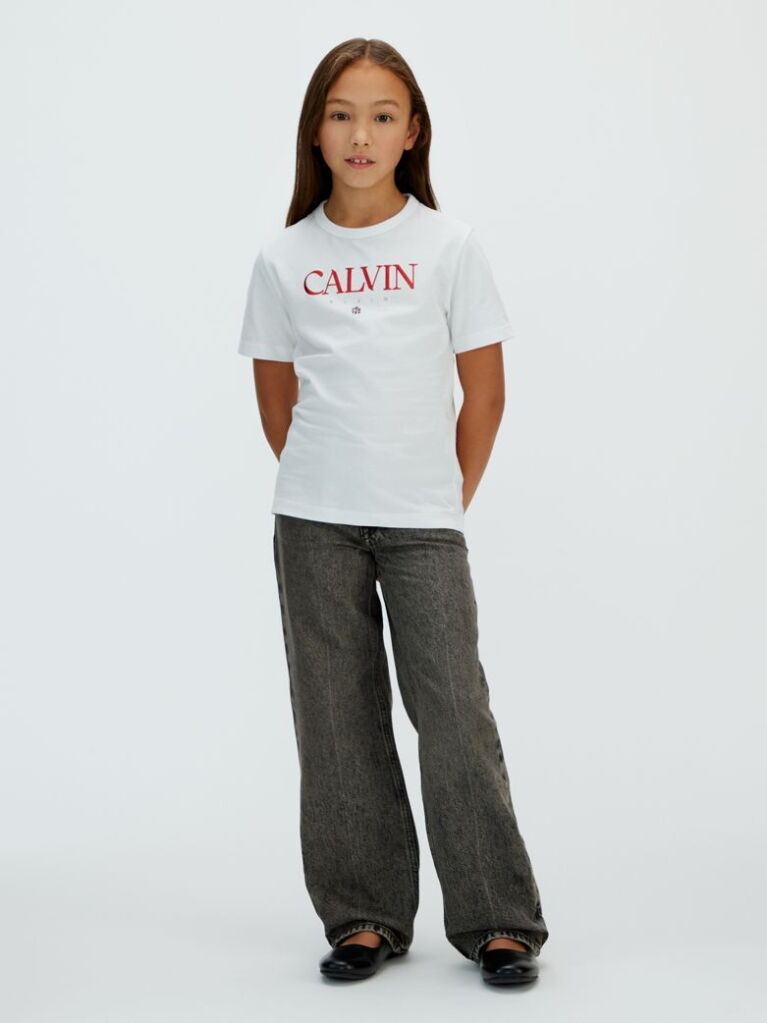 Alb Tricou Cu Logo  Fete