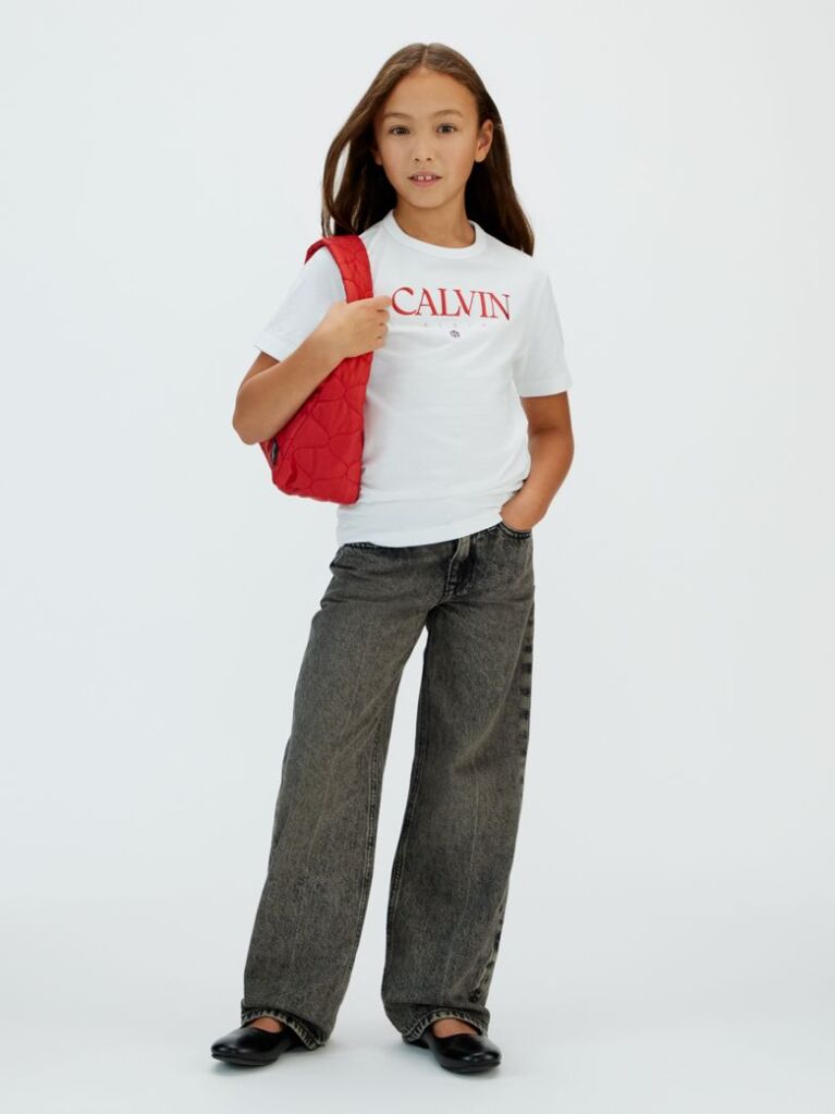 Alb Tricou Cu Logo  Fete