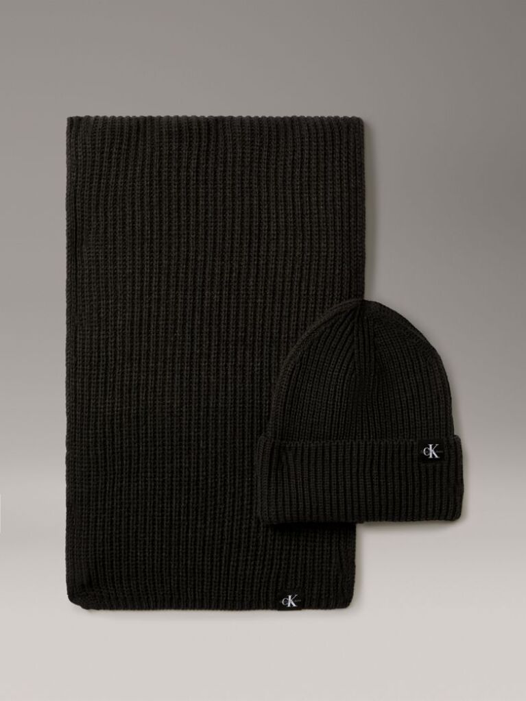 Negru Set Fular Si Caciula Pentru Copii  Copii Unisex