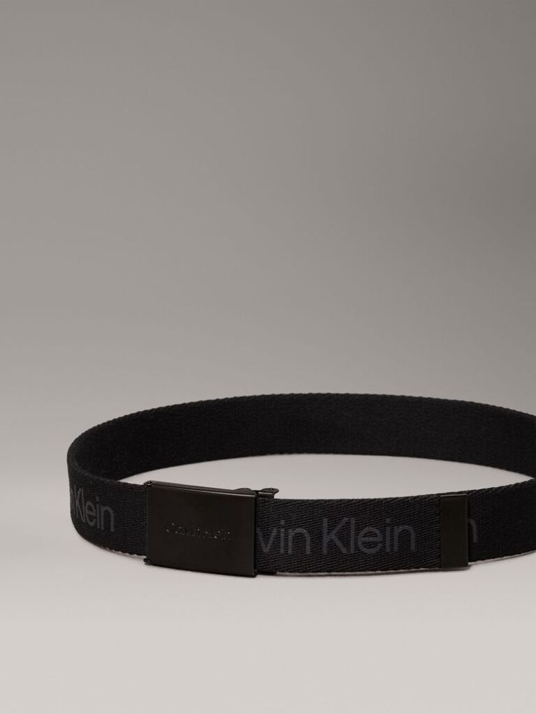 Negru Curea Din Canvas Cu Logo Pentru Copii  Copii Unisex