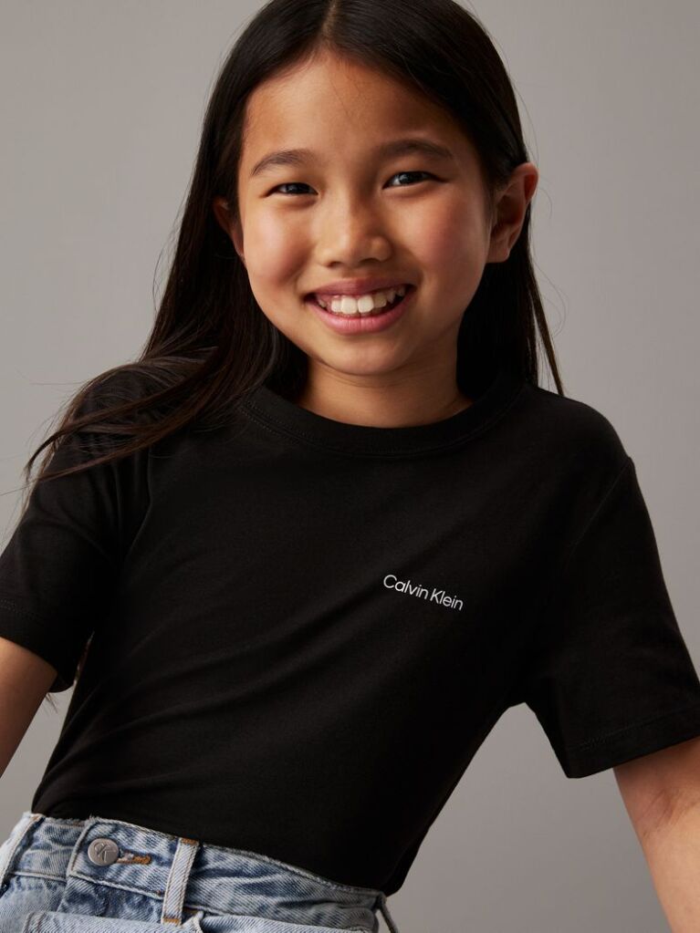 Negru Tricou Pentru Copii  Copii Unisex