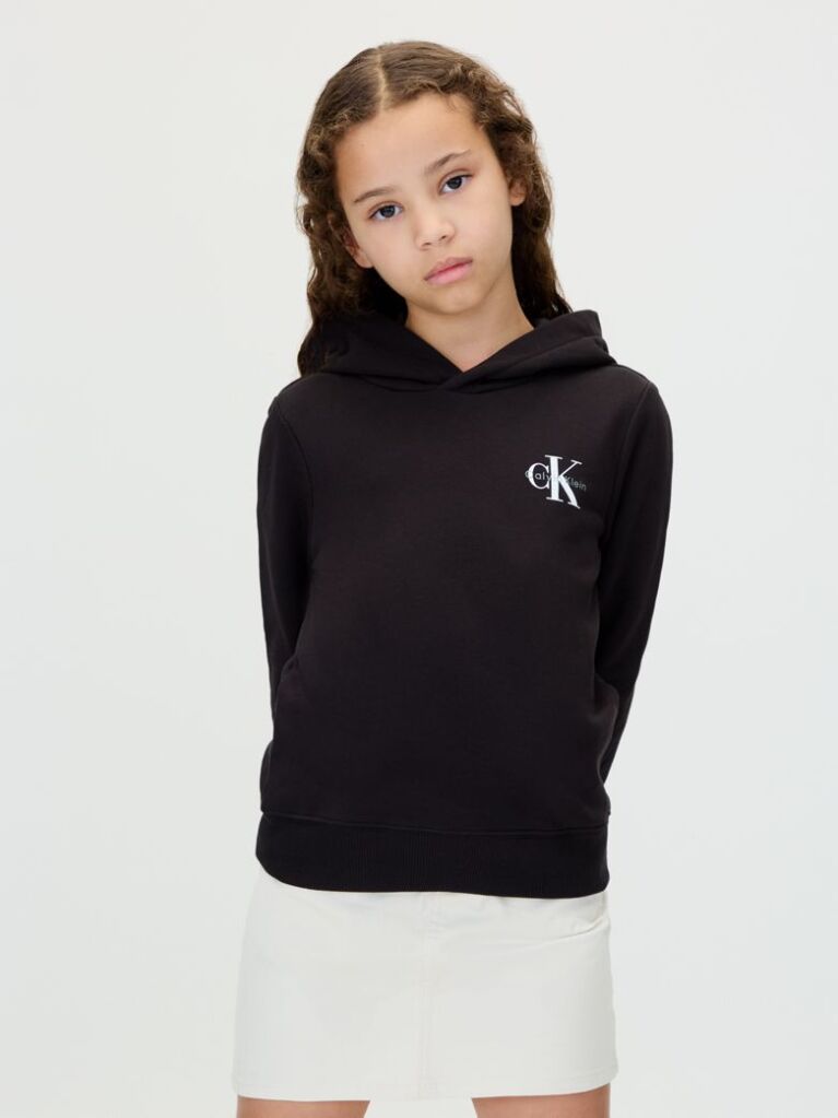 Negru Hanorac Relaxat Pentru Copii  Copii Unisex