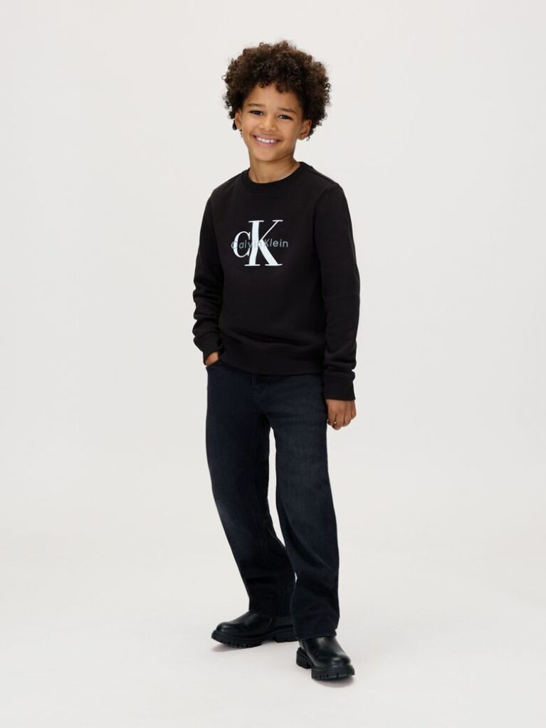 Negru Bluza Pentru Copii Cu Logo  Copii Unisex
