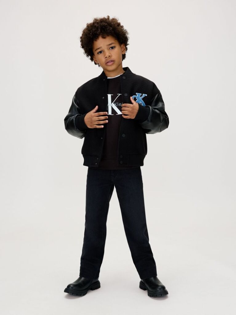 Negru Bluza Pentru Copii Cu Logo  Copii Unisex