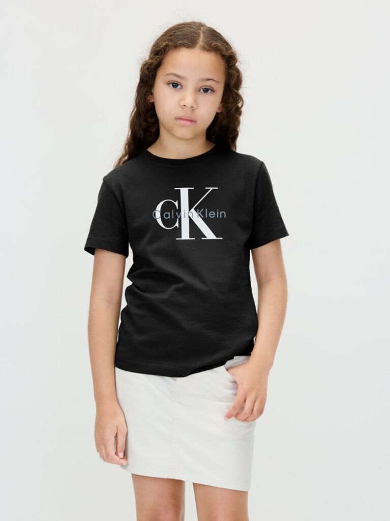 Negru Tricou Pentru Copii Cu Logo  Copii Unisex