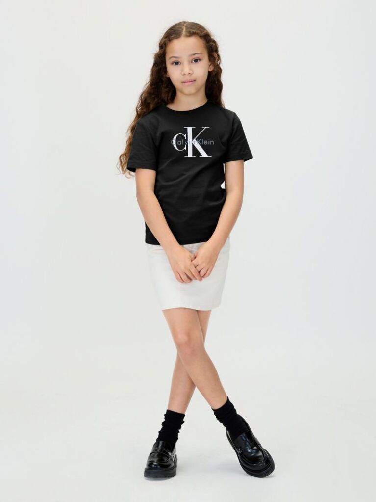 Negru Tricou Pentru Copii Cu Logo  Copii Unisex