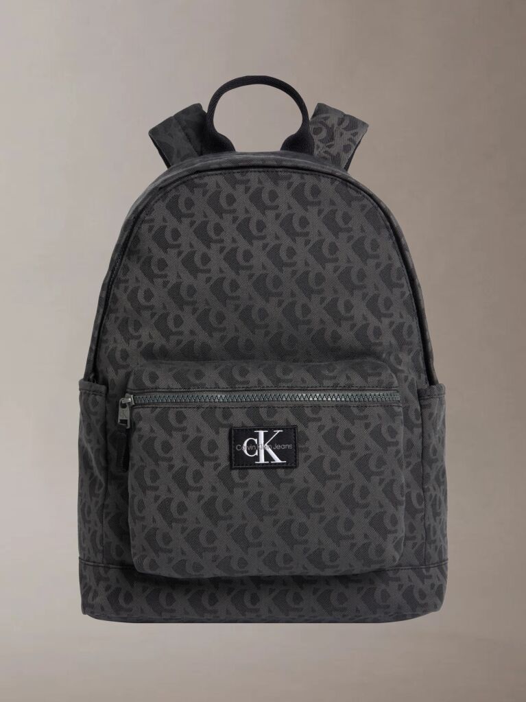 Negru Rucsac Cu Logo Monograma Pentru Copii  Copii Unisex