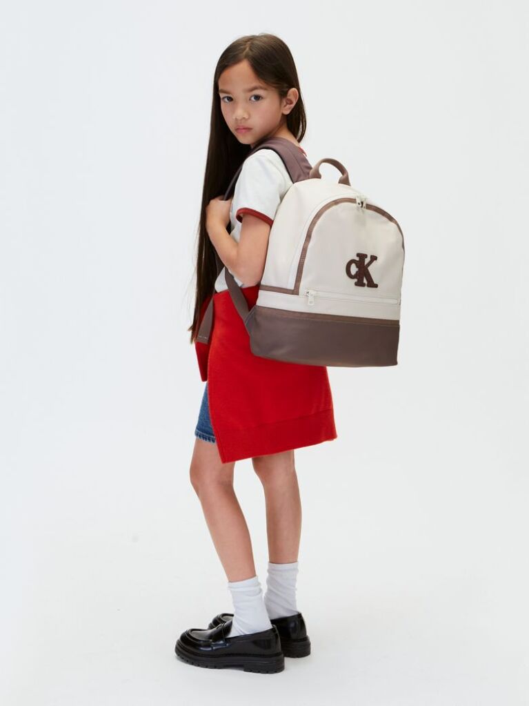 Bej Rucsac Pentru Copii Cu Logo Signature  Copii Unisex