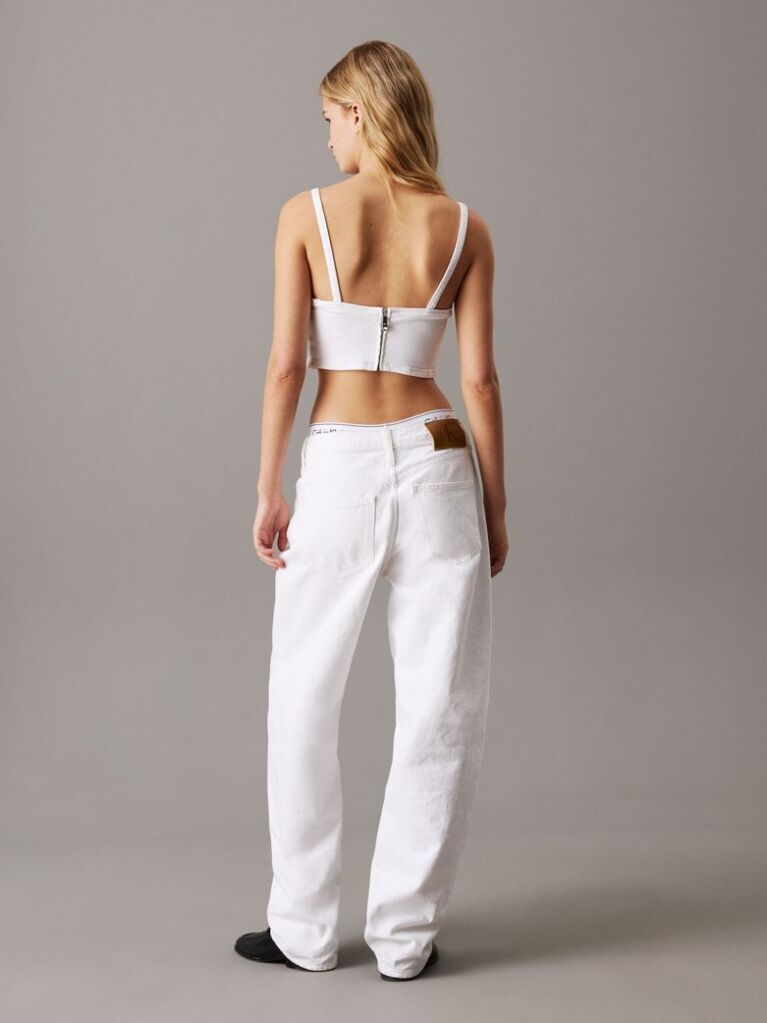 Denim Top Bralette Din Denim  Femei