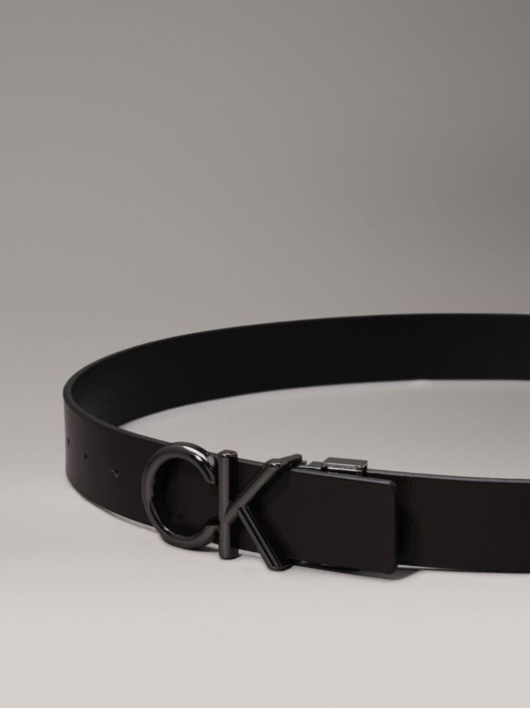 Negru Curea Reversibila Din Piele  Barbati