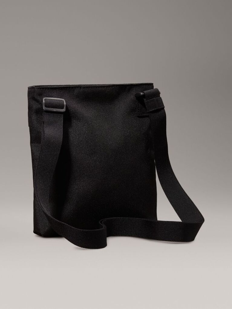 Negru Geanta Crossbody Subtire Cu Logo  Barbati