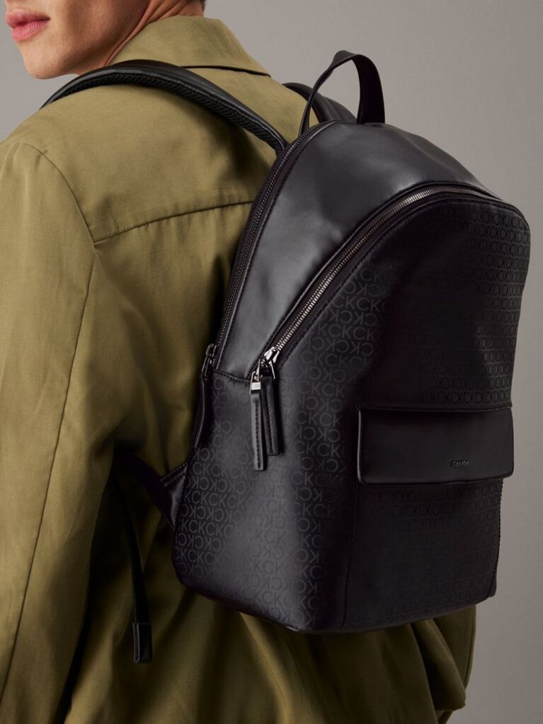 Negru Rucsac Cu Logo  Barbati