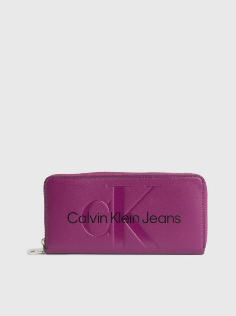 Purple RFID Zip Around Wallet  Women