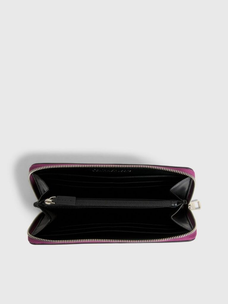 Purple RFID Zip Around Wallet  Women