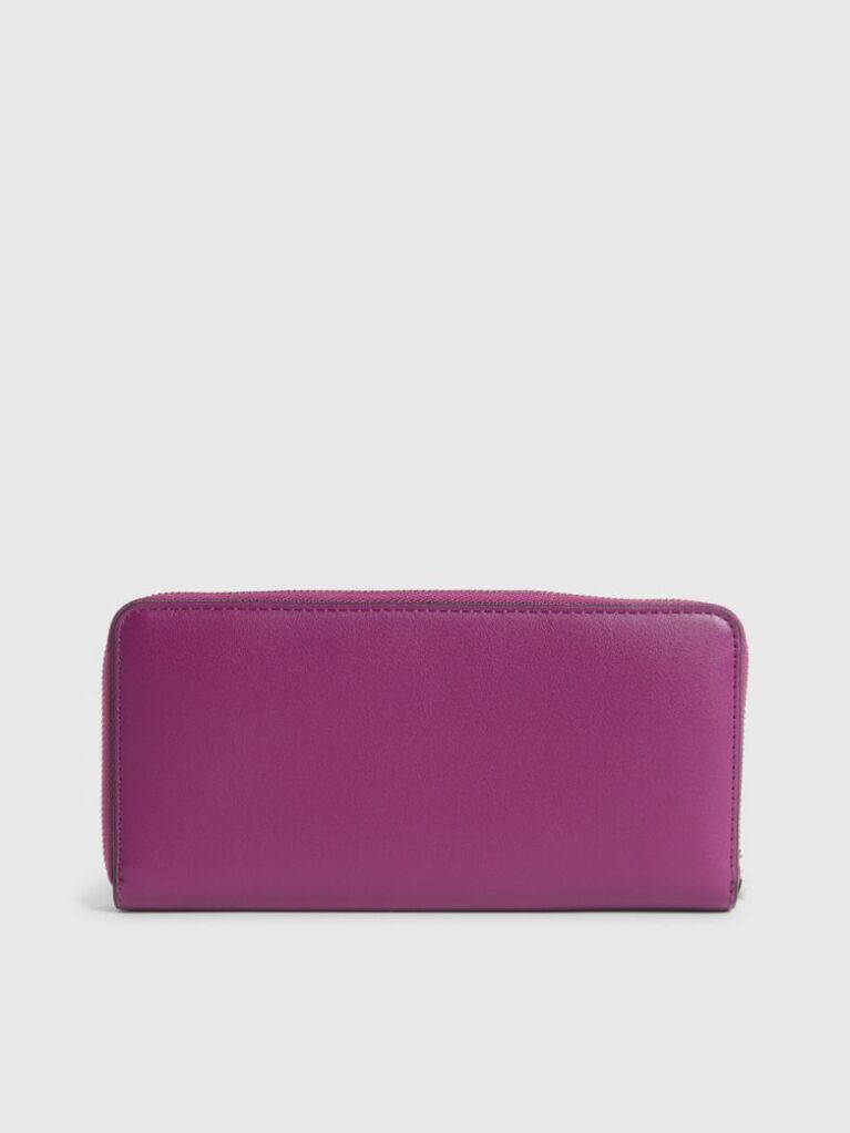 Purple RFID Zip Around Wallet  Women