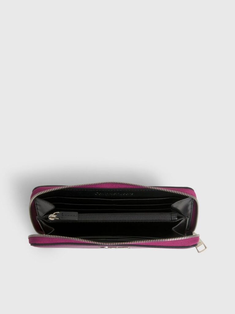 Mov Portofel Cu Fermoar Si Protectie RFID  Femei