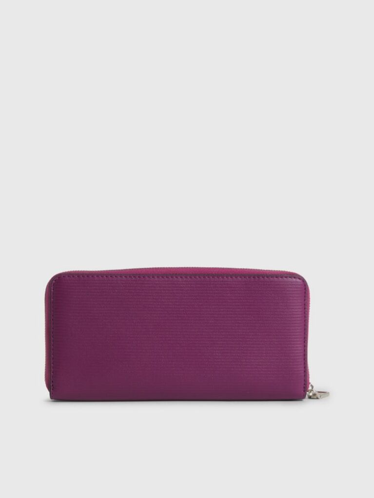 Mov Portofel Cu Fermoar Si Protectie RFID  Femei