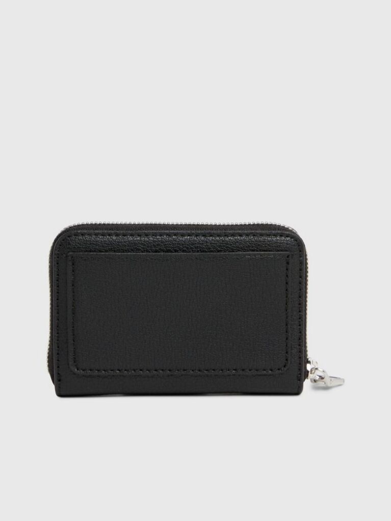 Black RFID Zip Around Wallet  Women