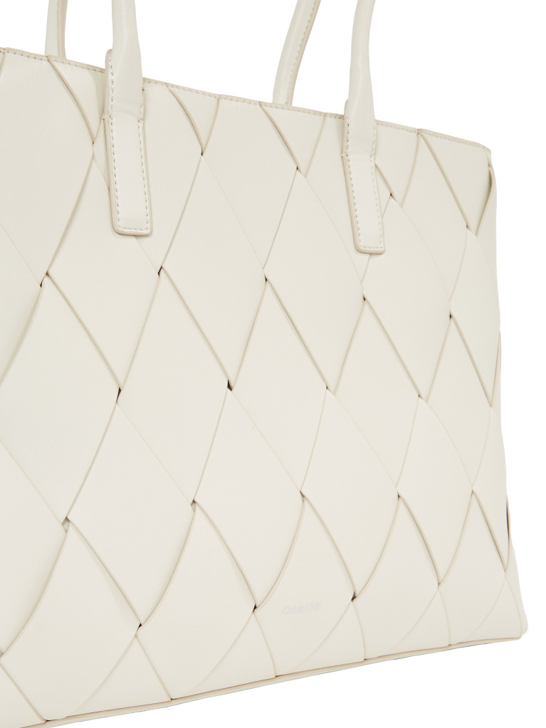 White Woven Tote Bag  Women