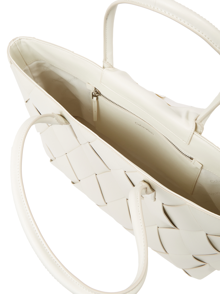 White Woven Tote Bag  Women