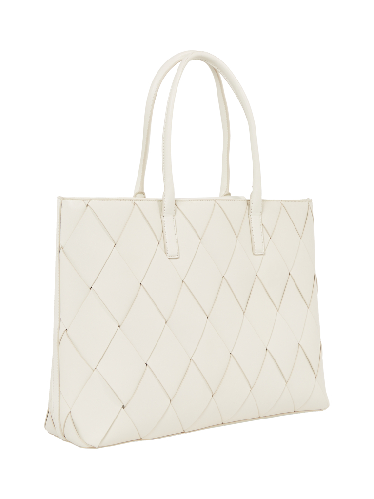 White Woven Tote Bag  Women