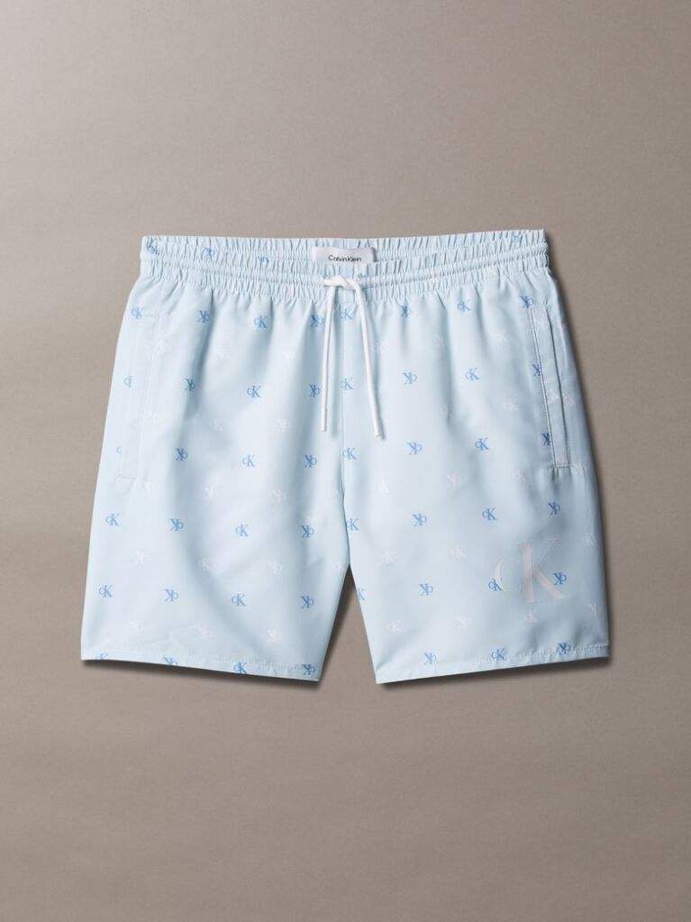 Albastru Pantaloni Scurti De Baie Pentru Baieti - CK Monogram  Baieti