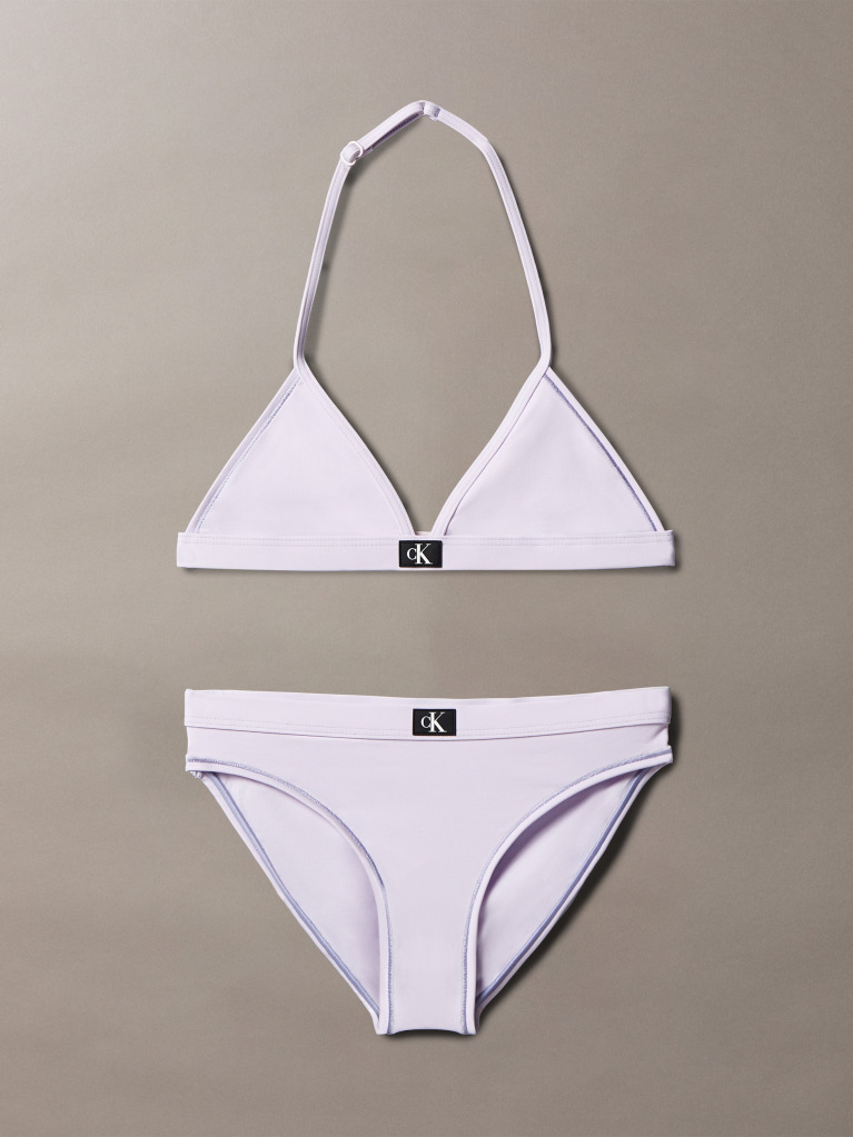 Mov Set De Bikini Triunghi Pentru Fete - CK Monogram  Fete