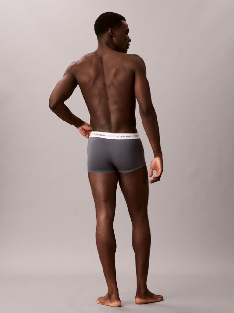 Multi 3 Pack Low Rise Trunks - Icon Cotton Stretch  Men