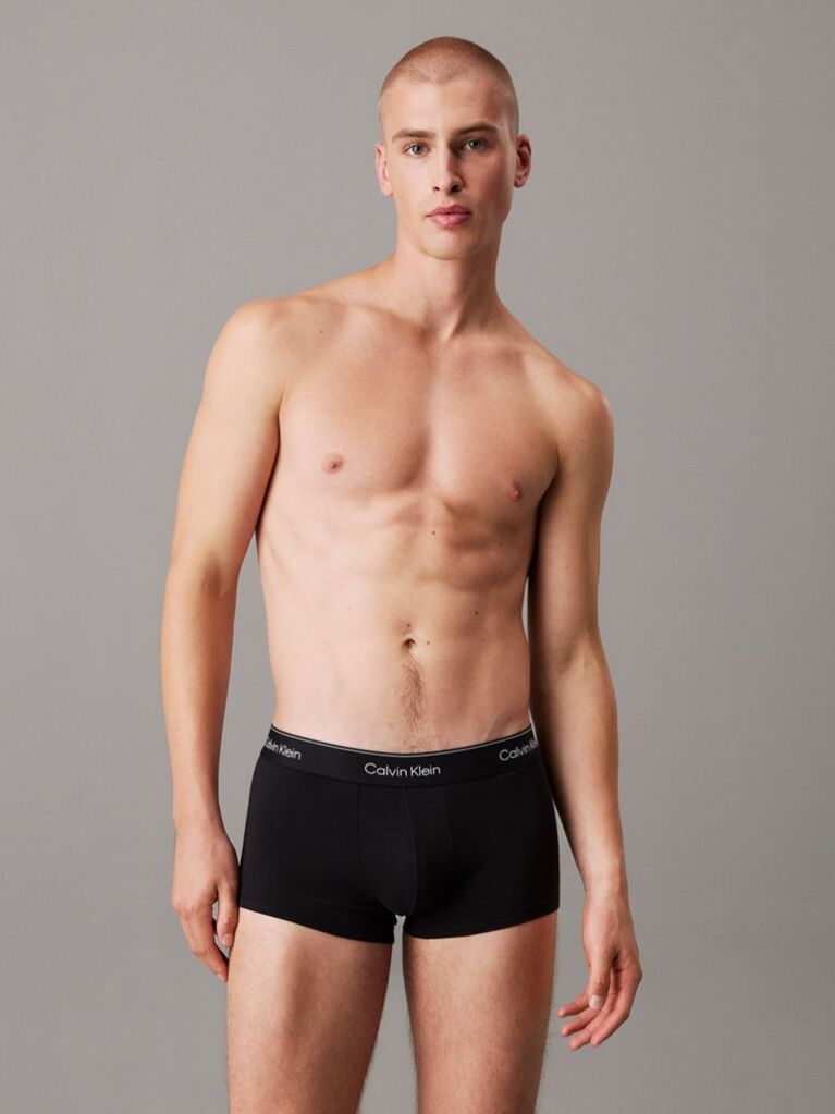 Multi 3 Pack Low Rise Trunks - Icon Cotton Stretch  Men